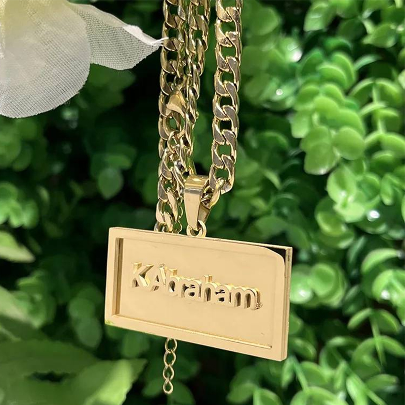 Name Necklace Custom - Benutzerdefinierte Name Hip Hop Halskette für