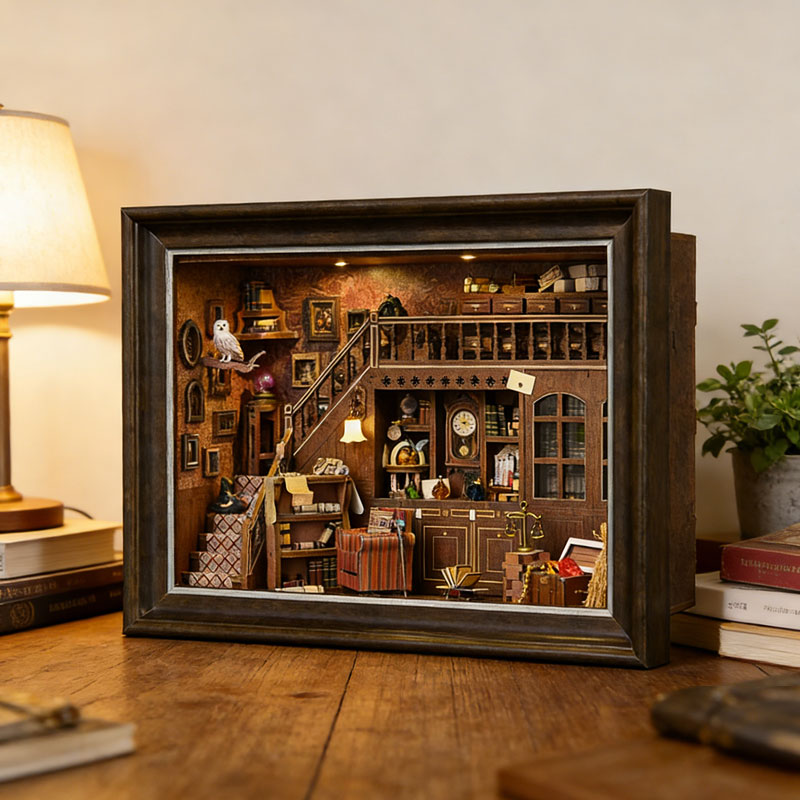 DIY 3D Holz-Büchernische-Set,  – Engraved Wood Frame Bewertung und Preis