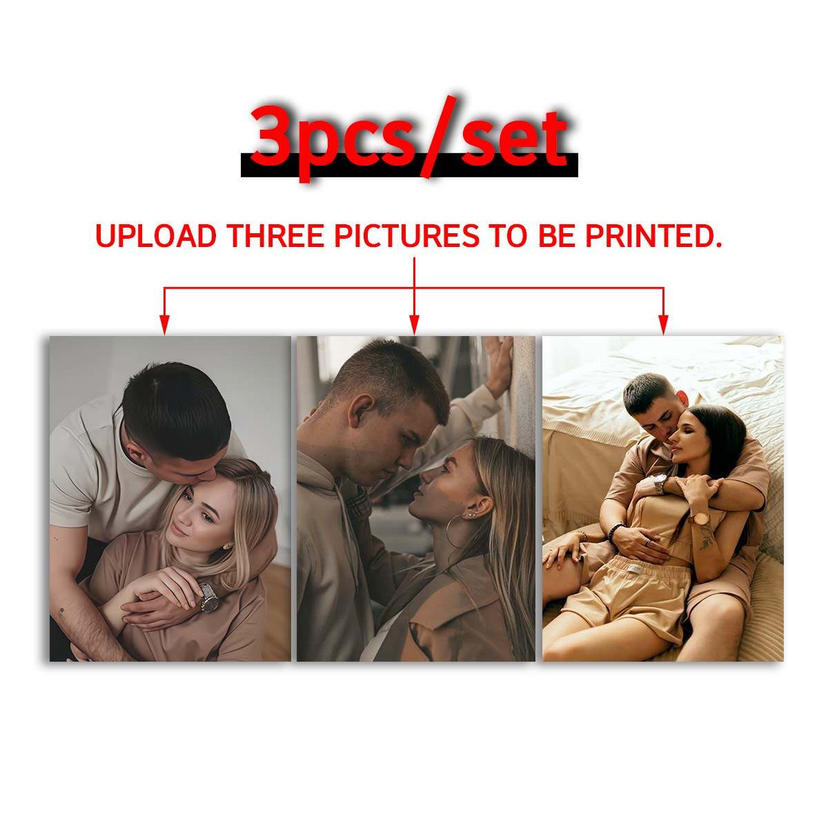 Triptychon - 2D Individuelles  – Engraved Wood Frame Bewertung und Preis
