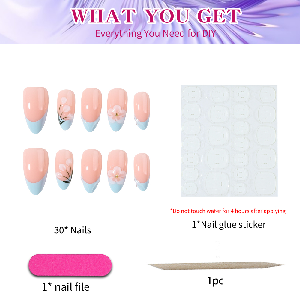 30 Stück kurze, mandelförmige  – Pressed Flower Art Bewertung und Preis